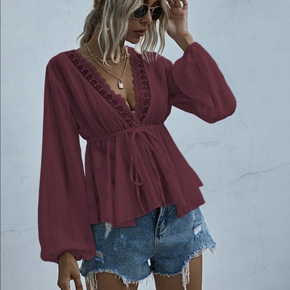 Red blouse - Picture 2 of 3